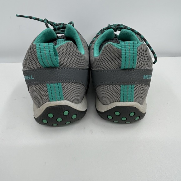 Merrell Womens Riverbed Trail Hiking‎ Shoes Size 11 Gray Aqua Outdoors Gorpcore - Picture 4 of 10